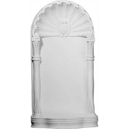 Ekena Millwork 19 5/8"W x 37 5/8"H x 8"D, Shell Niche, Surface Mount NCH19X37SH